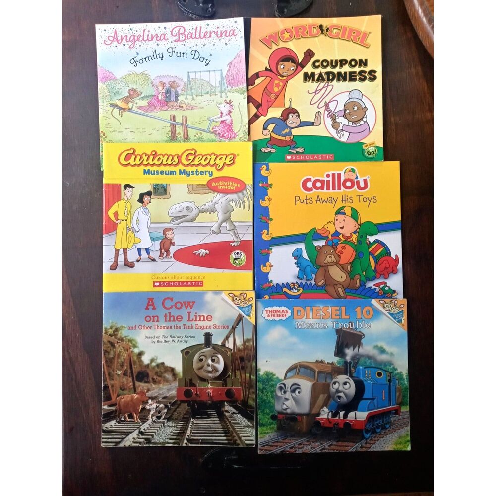 Set of 6 Kids Paperback Books from PBS Kids Programming